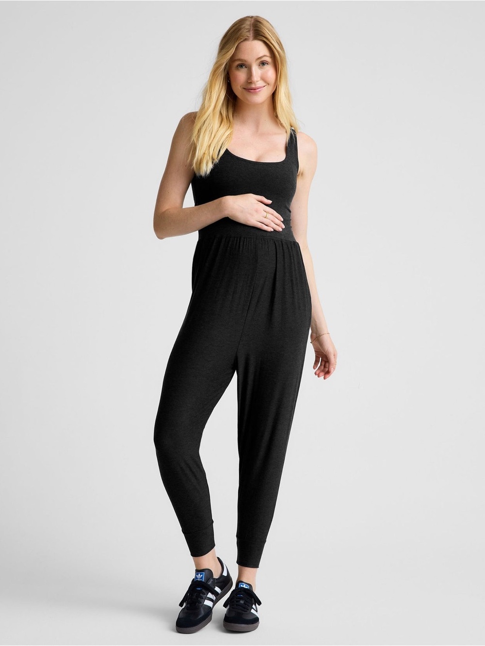 Beyond Yoga Spacedye™ Grow In Comfort Maternity Jumpsuit Darkest Night S